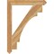 Ekena Millwork Merced Arts & Crafts Rough Sawn Bracket, Western Red Cedar, 4"W x 34"D x 46"H BKT04X34X46MRC03RWR - alternate 2